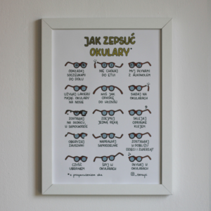Plakat „Jak zepsuć okulary”